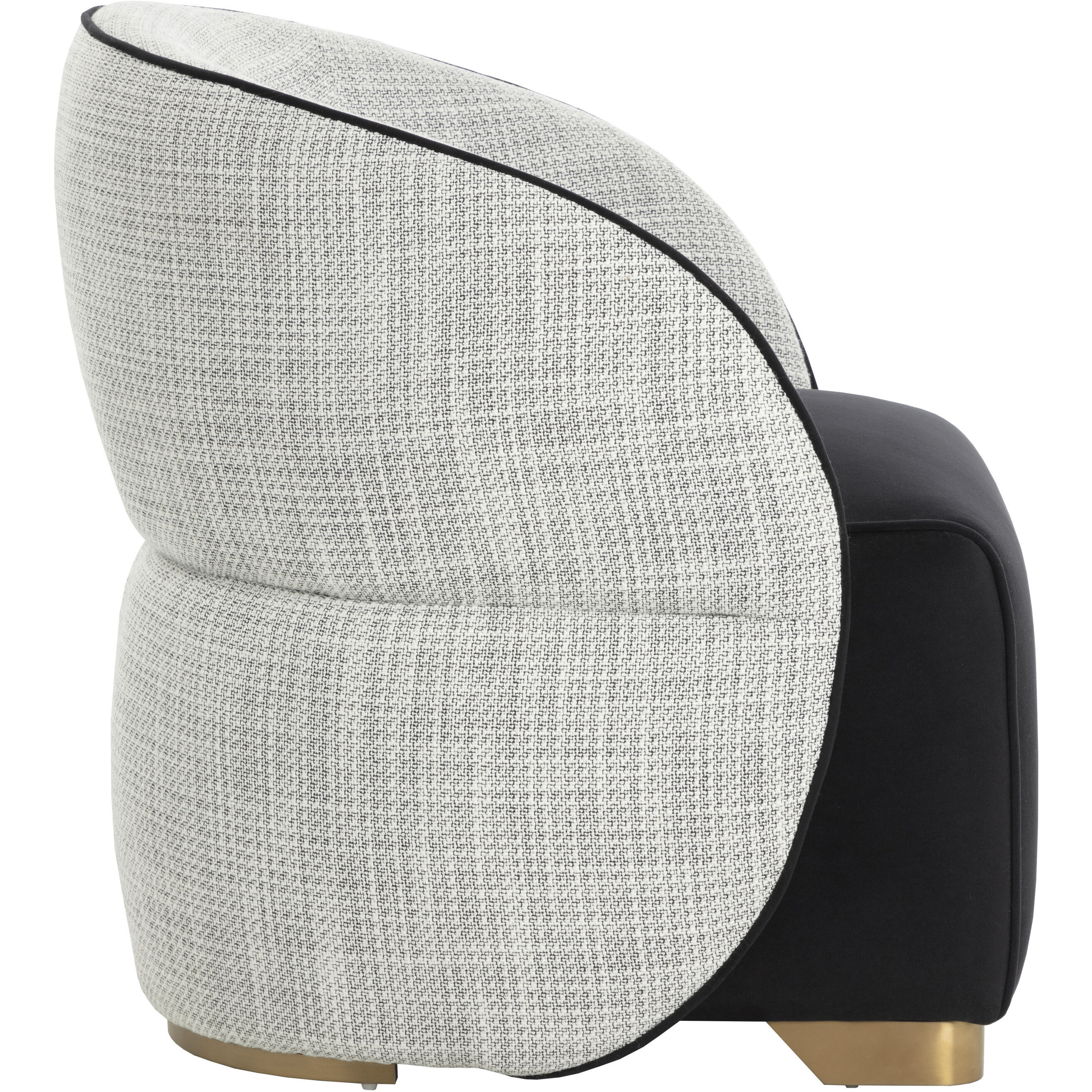 Fatina Abbington Black / Vera White Pepper Lounge Chair